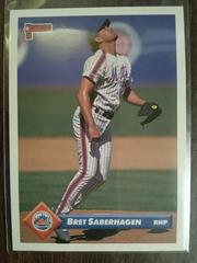 Bret Saberhagen #222 Baseball Cards 1993 Donruss Prices