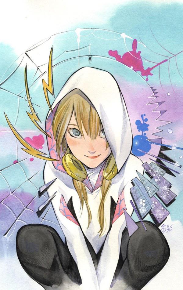 Spider-Gwen: The Ghost-Spider [Momoko Virgin] #1 (2024) Comic Books Spider-Gwen: The Ghost-Spider