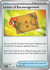 Letter of Encouragement #189 Pokemon Obsidian Flames Prices