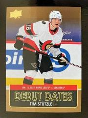 Tim Stutzle [Gold] Hockey Cards 2021 Upper Deck Debut Dates Prices