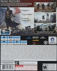 Back Cover | Assassin's Creed: Unity Playstation 4