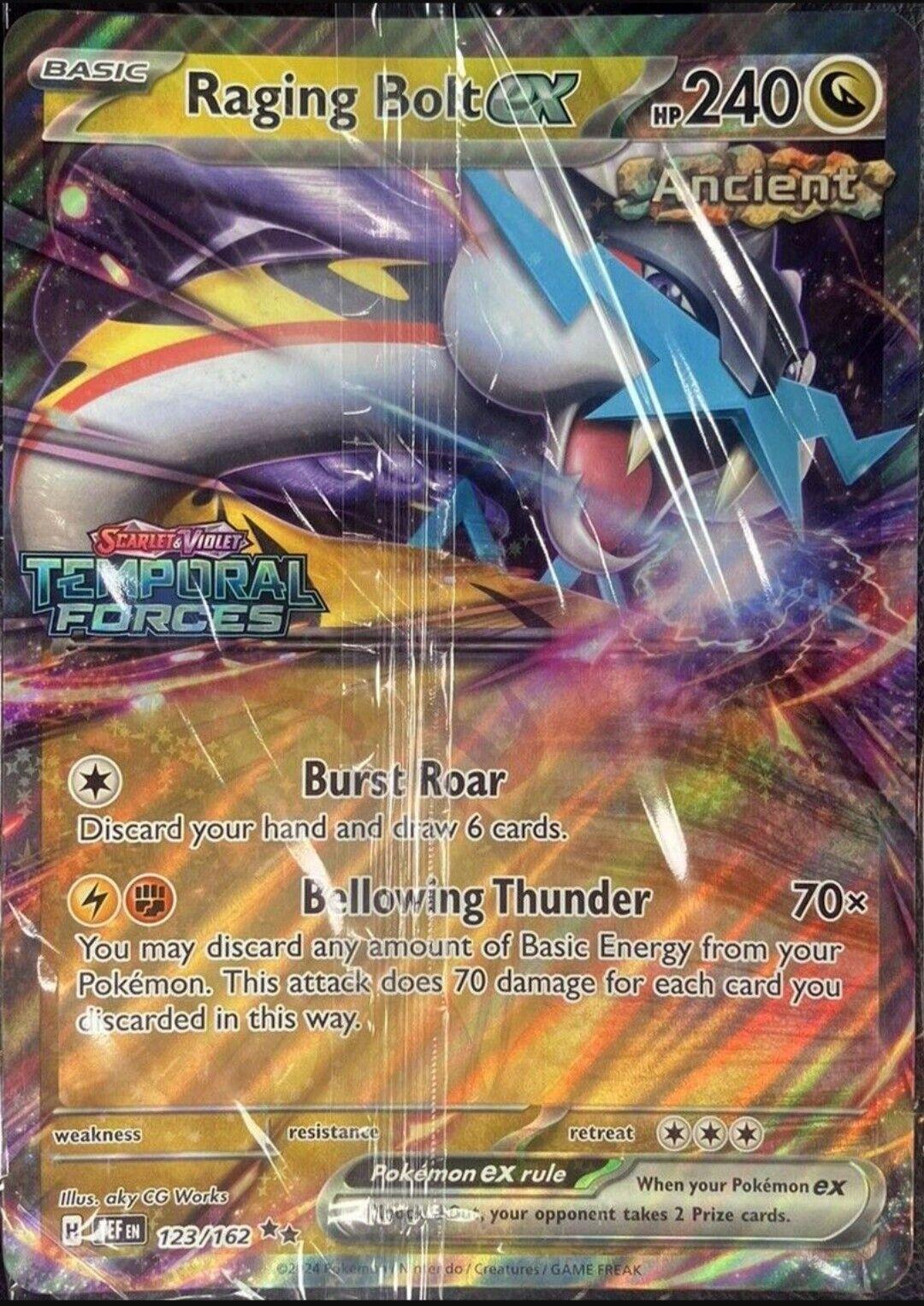 Raging Bolt Ex [Jumbo] #123 Pokemon Temporal Forces