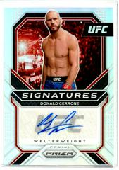 Donald Cerrone [Silver] #SG-DCR Ufc Cards 2021 Panini Prizm UFC Signatures Prices