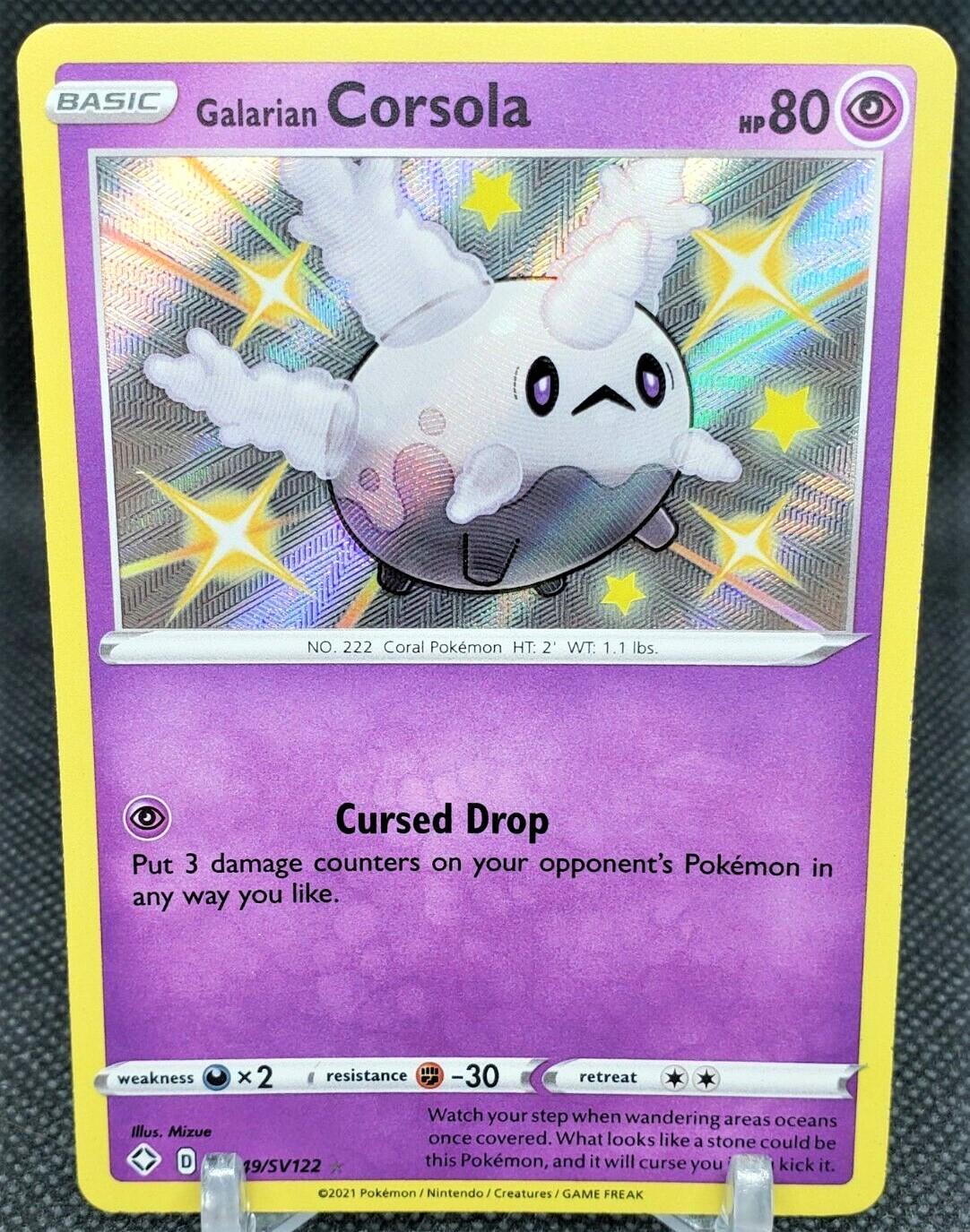 Pokémon Card - 'Galarian Cursola V' (071/073) - Full Art Pokémon Card - 'Galarian Cursola V' (071/073) - Full Art