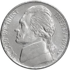 1993 P Coins Jefferson Nickel Prices