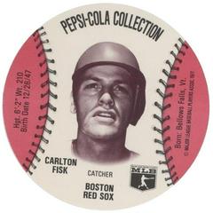 Carlton Fisk Baseball Cards 1977 Pepsi Cola Baseball Stars Discs Prices