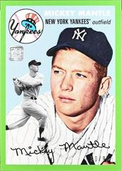 Mickey Mantle [Green] #7 Baseball Cards 2021 Topps x Mickey Mantle Prices