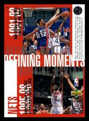 Back | Defining Moments New Jersey Nets [Keith Van Horn / Jayson Williams / Buck Williams / Kenny Anderson] Basketball Cards 1997 Upper Deck