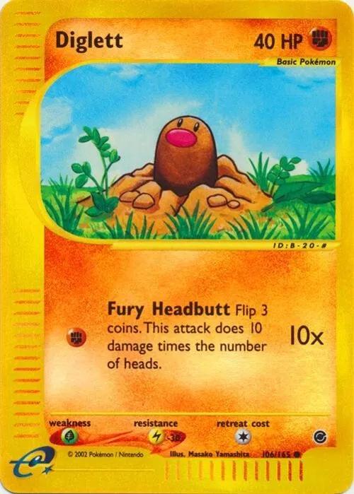 Diglett [Reverse Holo] 106 Prices Pokemon Expedition Pokemon Cards
