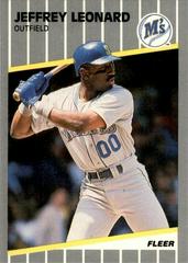 Jeffrey Leonard #U-60 Baseball Cards 1989 Fleer Update Prices
