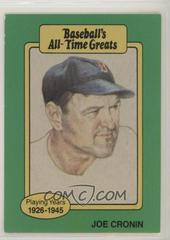 Joe Cronin Baseball Cards 1987 Hygrade All Time Greats Prices