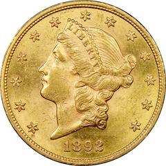 1892 [PROOF] Coins Liberty Head Gold Double Eagle Prices