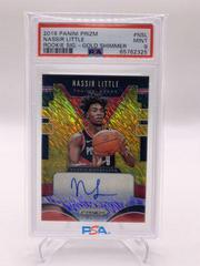Nassir Little [Gold Shimmer] #NSL Basketball Cards 2019 Panini Prizm Rookie Signatures Prices