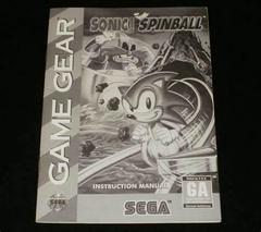 Sonic Spinball - Manual | Sonic Spinball Sega Game Gear