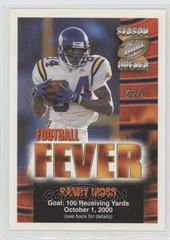 Randy Moss #NNO Football Cards 2000 Topps Season Opener Football Fever Prices