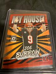 Joe Burrow [Black Pandora] Football Cards 2021 Panini Donruss Optic My House Prices