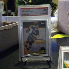 Bob Carpenter #30 Hockey Cards 1987 Topps Prices