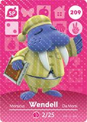Wendell #209 [Animal Crossing Series 3] Amiibo Cards Prices
