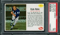 Kyle Rote [Hand Cut] Football Cards 1962 Post Cereal Prices