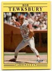 Bob Tewksbury #648 Baseball Cards 1991 Fleer Prices