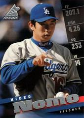 Hideo Nomo #52 Baseball Cards 1998 Pinnacle Inside Prices