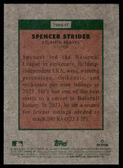 Back | Spencer Strider Baseball Cards 2024 Topps Heritage Baseball Sensation