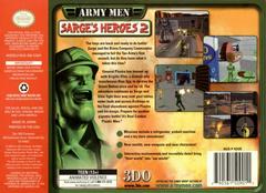 Army Men Sarge'S Heroes 2 - Back | Army Men Sarge's Heroes 2 [Gray Cart] Nintendo 64
