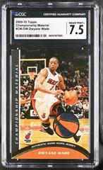 Dwyane Wade Championship Material Basketball Cards 2009 Topps Championship Materials Prices
