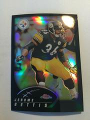 Jerome Bettis [Black Refractor] #121 Football Cards 2002 Topps Chrome Prices