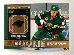 Kirill Kaprizov [Gold] Hockey Cards 2021 Upper Deck Rookie Retrospective Prices
