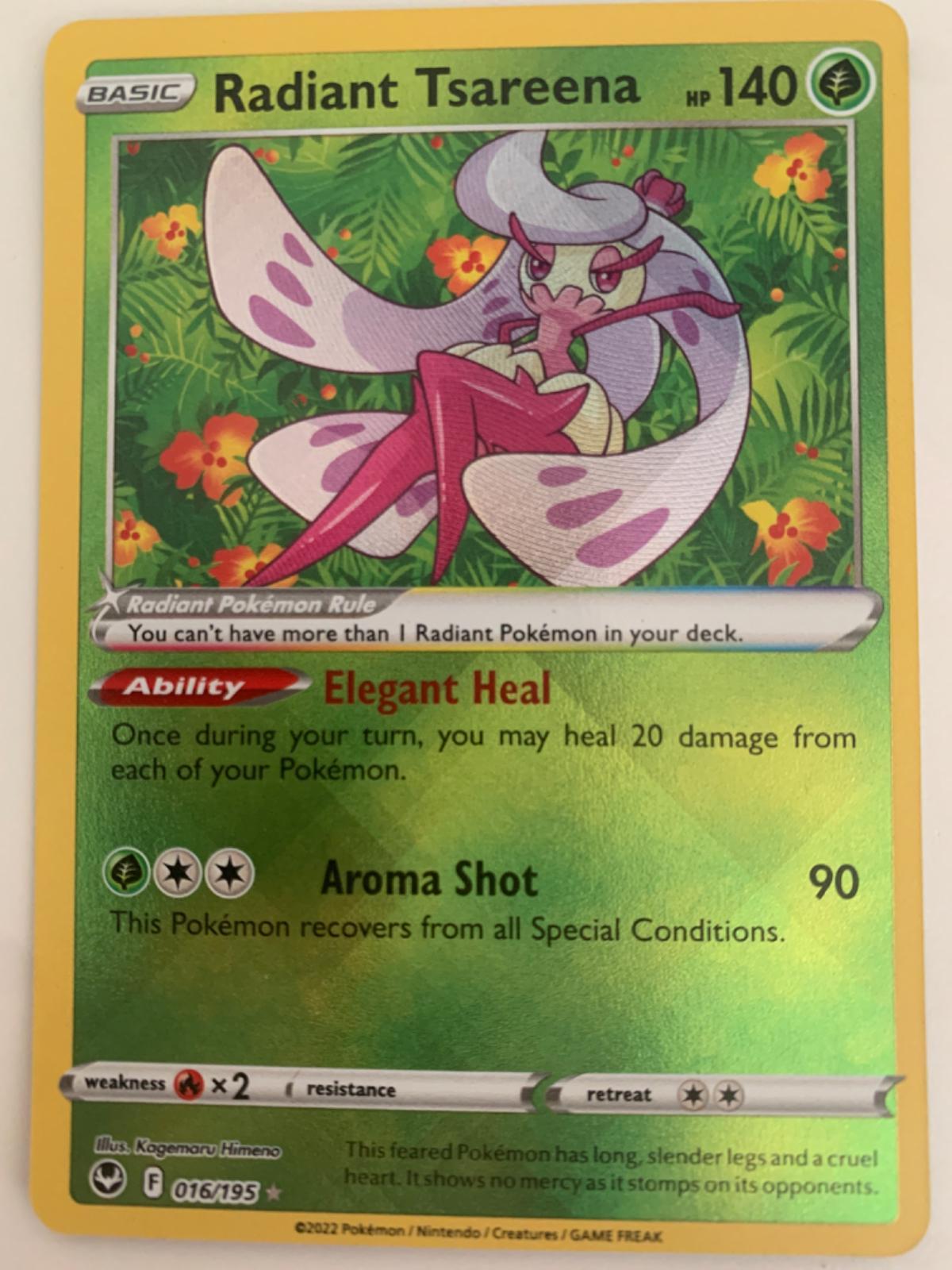 Radiant Tsareena #16 Prices | Pokemon Silver Tempest | Pokemon Cards