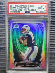 Jimmy Garoppolo [Facing Side Refractor] #175 Football Cards 2014 Bowman Chrome Prices