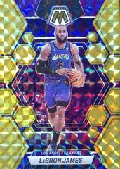 LeBron James [Gold] #98 Basketball Cards 2022 Panini Mosaic Prices