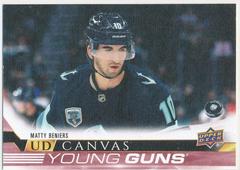 Matty Beniers #C100 Hockey Cards 2022 Upper Deck UD Canvas Prices