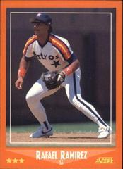 Rafael Ramirez #12T Baseball Cards 1988 Score Traded Prices