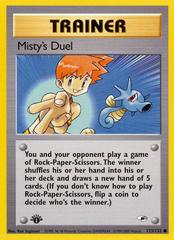 Misty's Duel [1st Edition] Pokemon Gym Heroes Prices