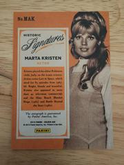 Back | Marta Kristen Baseball Cards 2014 Panini Golden Age Historic Signatures
