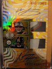 Mac Jones, Najee Harris [Red] #RR-19 Football Cards 2021 Panini Illusions Rookie Reflections Dual Patch Autographs Prices