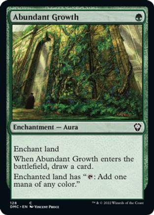 Abundant Growth #128 Magic Dominaria United Commander