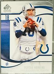 Peyton Manning #112 Football Cards 2009 SP Signature Prices