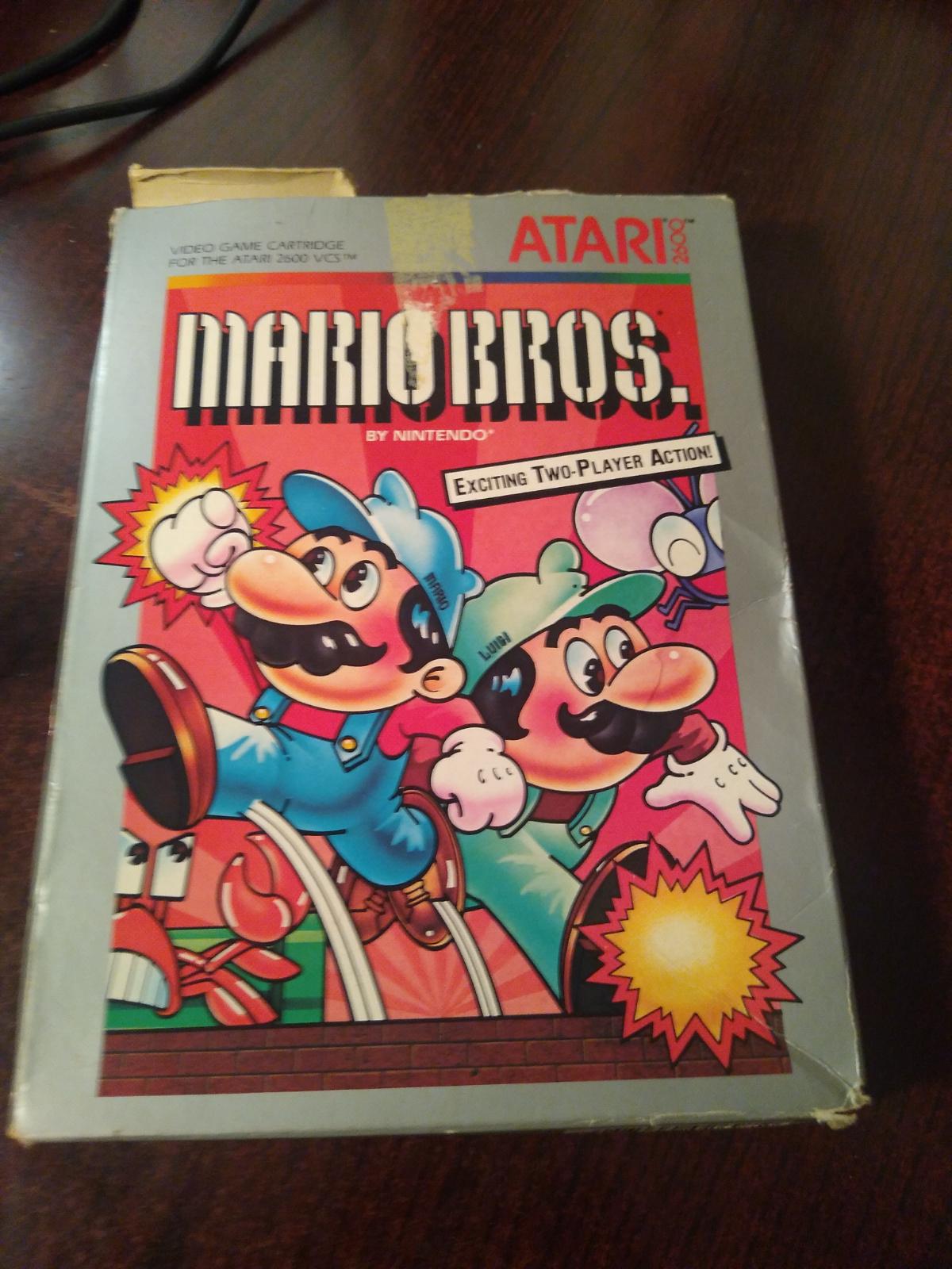 Mario Bros Item Box And Manual Atari 2600