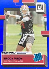 Brock Purdy [Press Proof Blue] Football Cards 2022 Panini Donruss Prices
