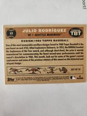 Julio Rodriguez #17 Back | Julio Rodriguez Baseball Cards 2023 Topps Throwback Thursday