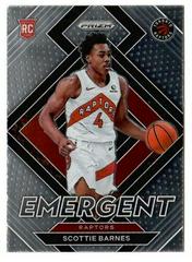 Scottie Barnes #13 Basketball Cards 2021 Panini Prizm Emergent Prices
