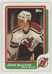 John MacLean Hockey Cards 1986 Topps Prices