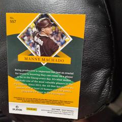 Back | Manny Machado [Holo] Baseball Cards 2022 Panini Select Stars