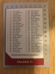 Checklist 111-220 #218 Baseball Cards 1990 Pacific Senior League Prices