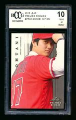 Shohei Ohtani #PR-01 Baseball Cards 2018 Leaf Premier Rookies Prices