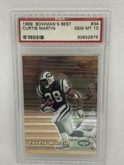 Curtis Martin #34 Football Cards 1999 Bowman's Best Prices