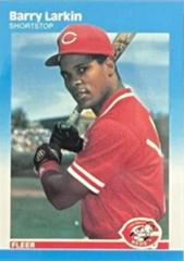 Barry Larkin #204 Baseball Cards 1987 Fleer Prices